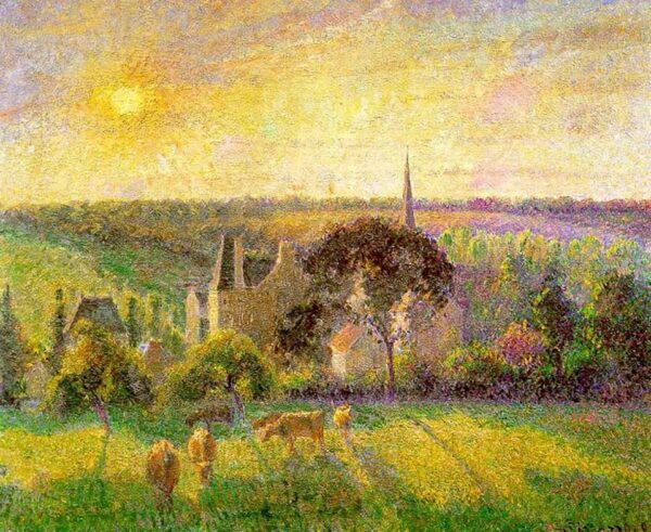 A igreja e a fazenda de Eragny – Camille Pissarro Camille Pissarro Master Apollon