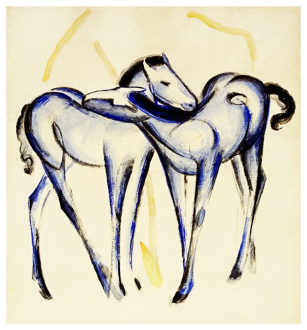 Dois cavalos azuis – Franz Marc Franz Marc Master Apollon