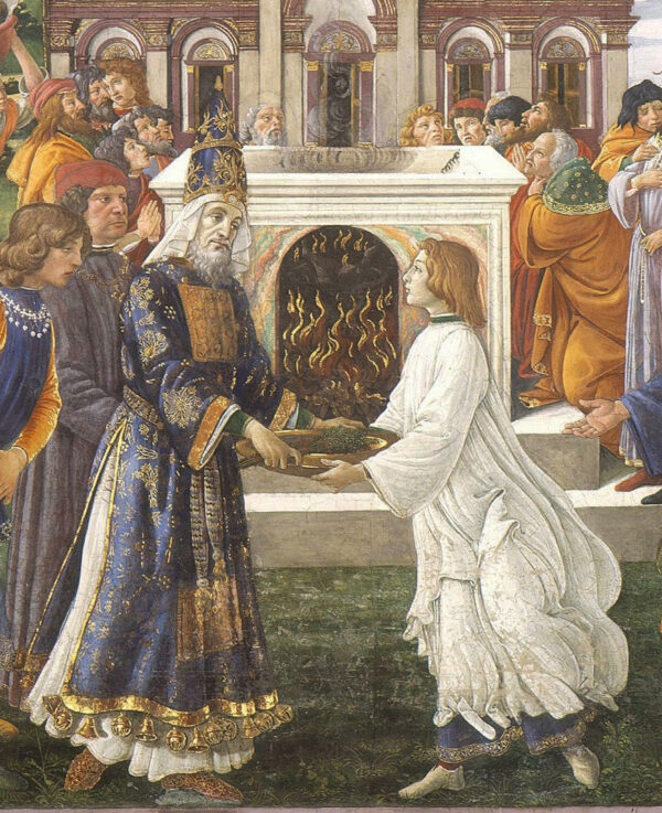 A purificação do leproso e a tentação de Cristo, na Capela Sistina: detalhe da purificação – Sandro Botticelli Sandro Botticelli Master Apollon