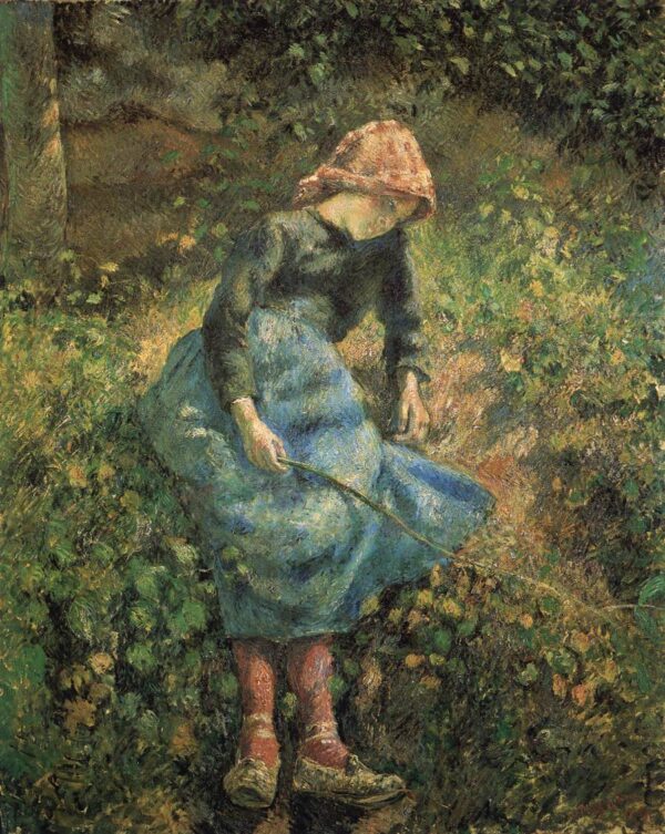 Menina com a Baguete – Camille Pissarro Camille Pissarro Master Apollon