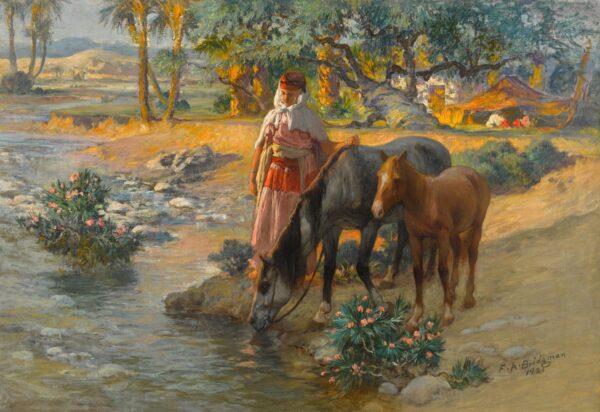 O abastecimento de água dos cavalos – Frederick Arthur Bridgman Frederick Arthur Bridgman Master Apollon