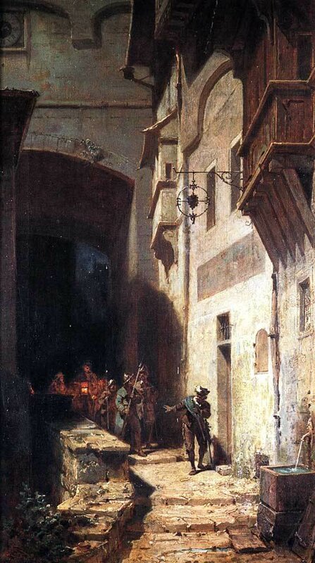 A guarda da multidão – Carl Spitzweg Carl Spitzweg Master Apollon