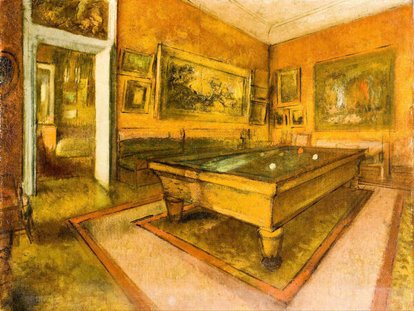 Sala de bilhar em Ménil-Hubert – Edgar Degas Edgar Degas Master Apollon