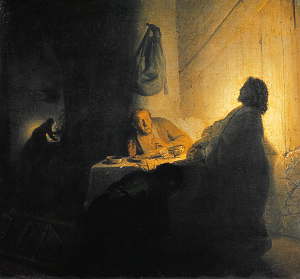 O Cristo ressuscitado ao lado de Emaús – Rembrandt van Rijn Rembrandt van Rijn Master Apollon