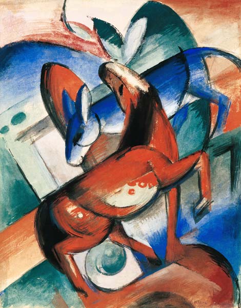 Cavalo e jumento – Franz Marc Franz Marc Master Apollon