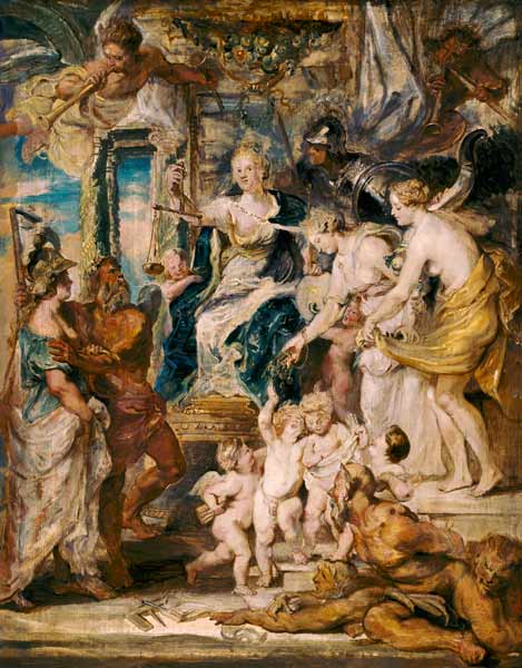 O governo feliz da rainha, esboço do ciclo Médicis – Peter Paul Rubens Peter Paul Rubens Master Apollon