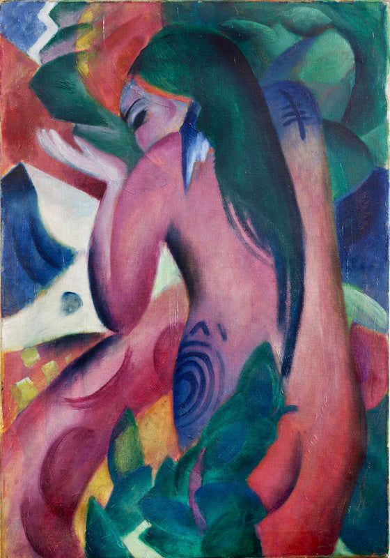 Femme rouge – Franz Marc em português brasileiro é “Mulher Vermelha – Franz Marc Franz Marc Master Apollon