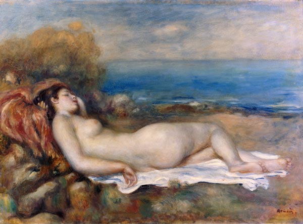 Banhos descansando à beira do mar – Pierre-Auguste Renoir Pierre-Auguste Renoir Master Apollon