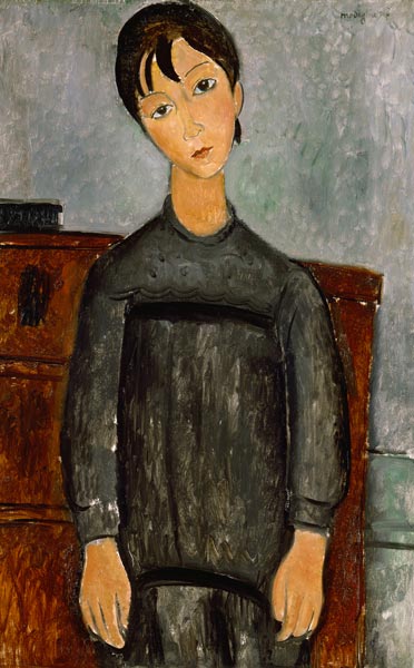 Menina com o avental preto – Amedeo Modigliani Amedeo Modigliani Master Apollon