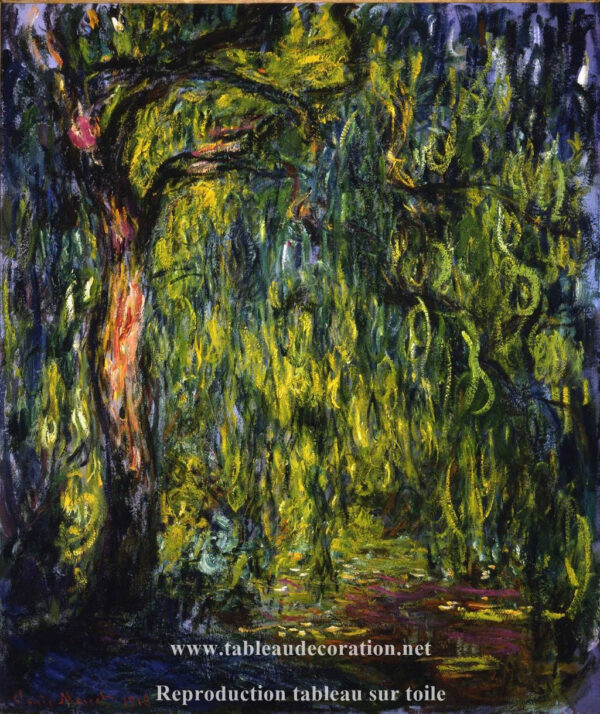 Saule chorão – Reprodução da pintura quadro Monet Claude Monet Master Apollon