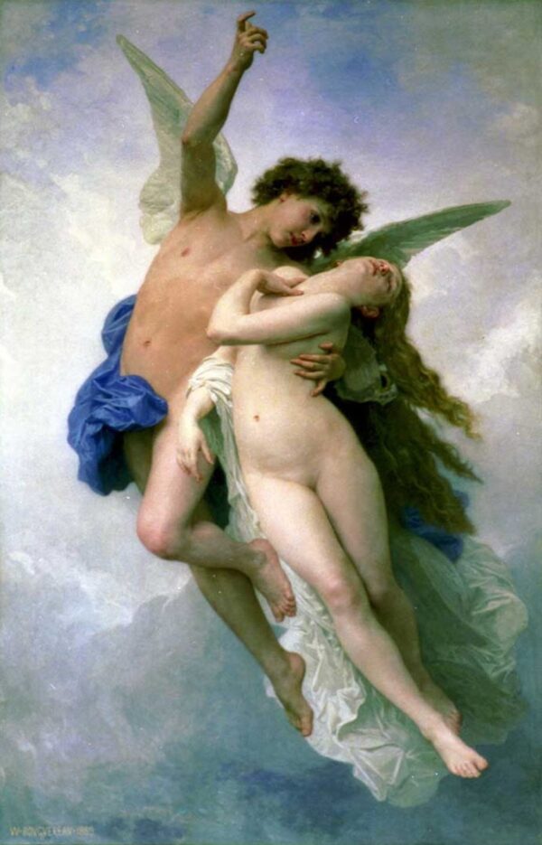 Psique e o Amor – William Bouguereau William Bouguereau Master Apollon