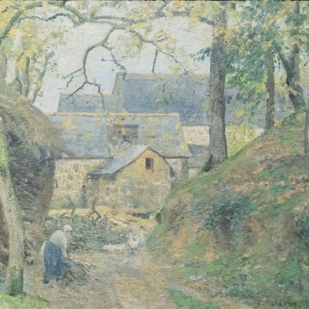 A fazenda em Montfoucault – Camille Pissarro Camille Pissarro Master Apollon