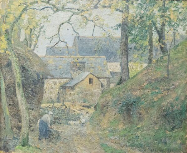 A fazenda em Montfoucault – Camille Pissarro Camille Pissarro Master Apollon