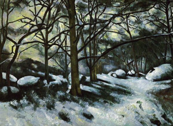 A neve derretendo, Fontainebleau – Paul Cézanne Paul Cézanne Master Apollon