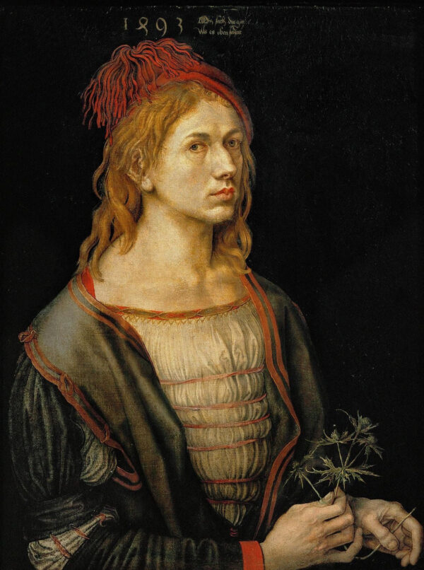 Retrato do artista segurando um cardo – Albrecht Dürer Albrecht Dürer Master Apollon