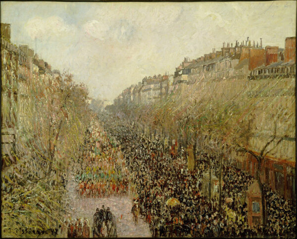 Boulevard Montmartre carnaval – Camille Pissarro Camille Pissarro Master Apollon