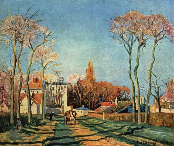 Entrada do vilarejo de Voisins – Camille Pissarro Camille Pissarro Master Apollon