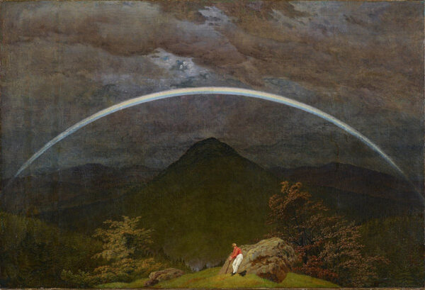 Paisagem de montanha com arco-íris – Caspar David Friedrich Caspar David Friedrich Master Apollon