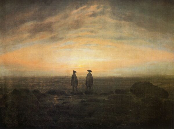 Dois Homens à Beira do Mar – Caspar David Friedrich Caspar David Friedrich Master Apollon