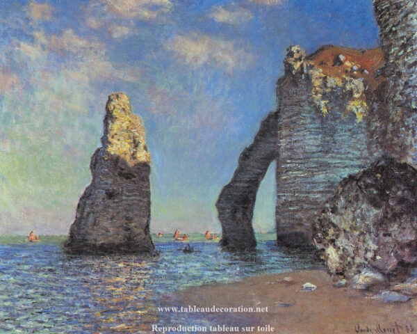 As Falésias em Étretat – Pintura de Monet Claude Monet Master Apollon