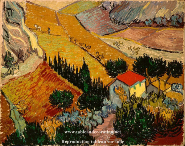 Paisagem com uma casa e um lavrador – Van Gogh Vincent Van Gogh Master Apollon