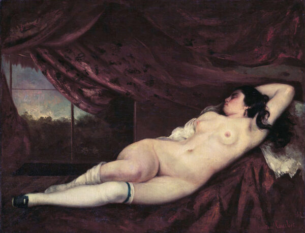 Mulher nua deitada – Gustave Courbet Gustave Courbet Master Apollon