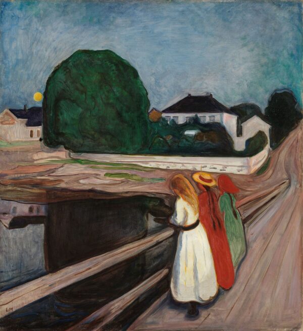 Meninas em uma Ponte – Edvard Munch Edvard Munch Master Apollon