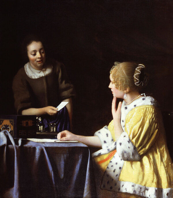 A Mestra e a Servente – Johannes Vermeer Johannes Vermeer Master Apollon