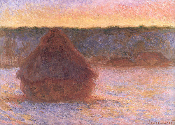 Meule, pôr do sol, inverno – Claude Monet Claude Monet Master Apollon