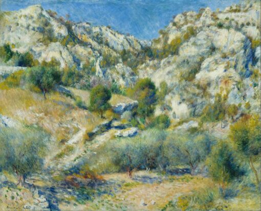 Falésias rochosas na Estaque – Pierre-Auguste Renoir Pierre-Auguste Renoir Master Apollon 2