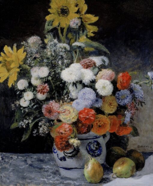 Flores mistas em um vaso de terracota – Pierre-Auguste Renoir Pierre-Auguste Renoir Master Apollon 2