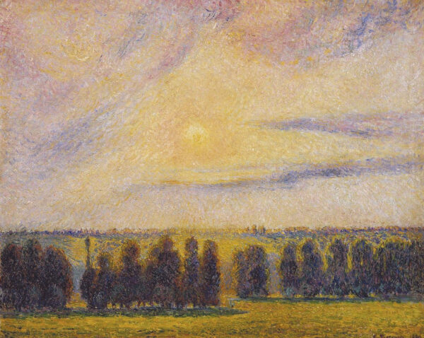 Pôr do sol em Eragny – Camille Pissarro Camille Pissarro Master Apollon