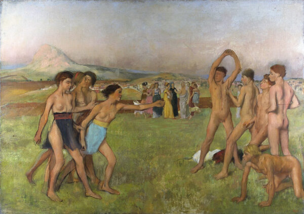 Jovens Espartanos se Exercitando na Luta – Edgar Degas Edgar Degas Master Apollon