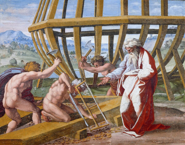 A construção da arca – Raphaël (pintor) Rafael Sanzio Master Apollon