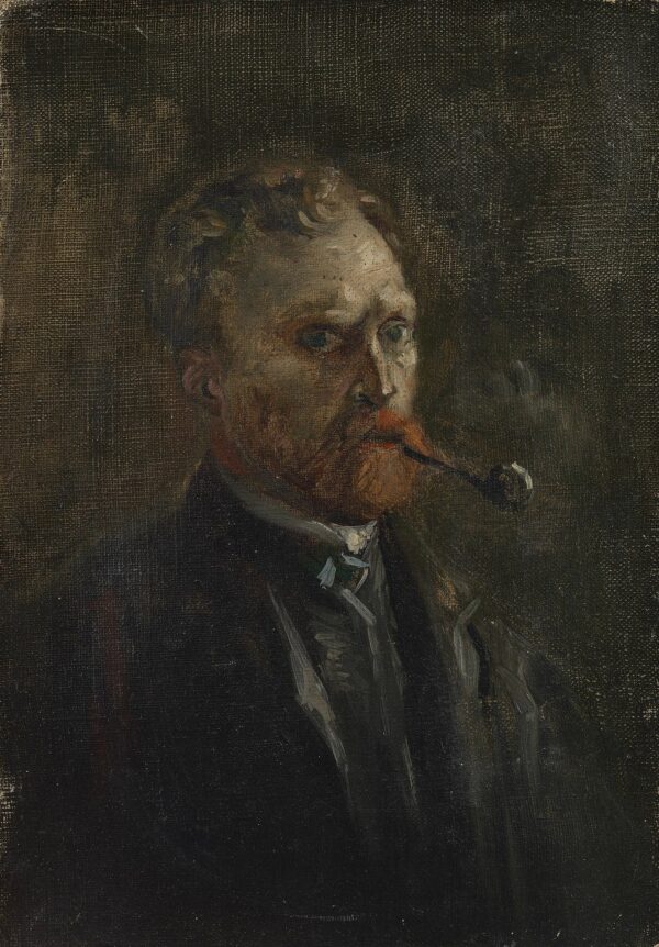 Autorretrato com um cachimbo – Van Gogh Autoportraits de Vincent van Gogh Master Apollon