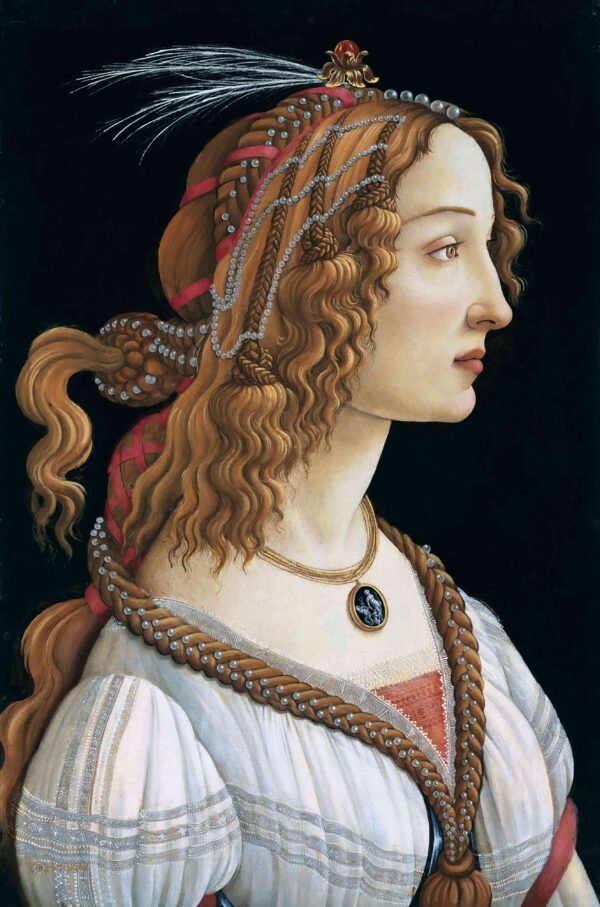 Retrato idealizado de uma mulher (Retrato de Simonetta Vespucci como ninfa) – Sandro Botticelli Sandro Botticelli Master Apollon