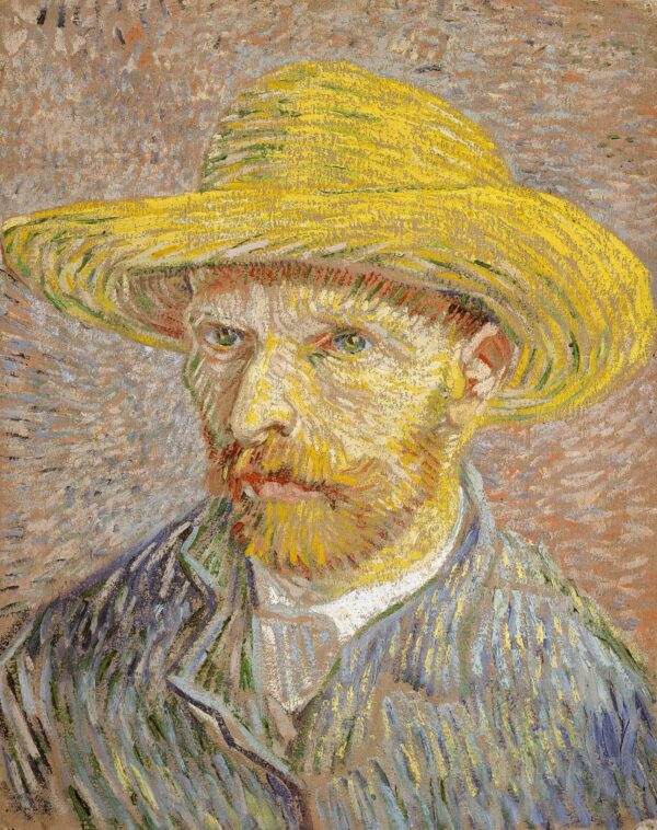 Autorretrato com chapéu de palha, 1887 – Van Gogh Autoportraits de Vincent van Gogh Master Apollon