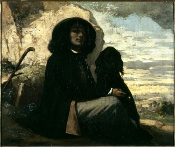 Autorretrato com cão negro – Gustave Courbet Gustave Courbet Master Apollon