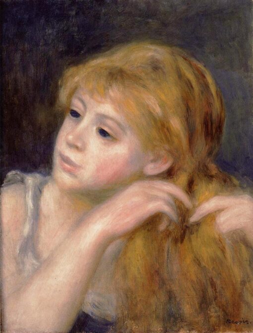 Cabeça de uma jovem mulher 1890 – Pierre-Auguste Renoir Pierre-Auguste Renoir Master Apollon