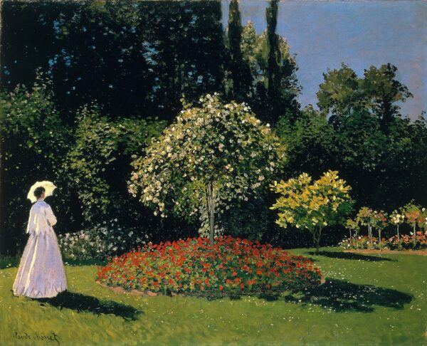 Dama de branco no jardim – Claude Monet Claude Monet Master Apollon