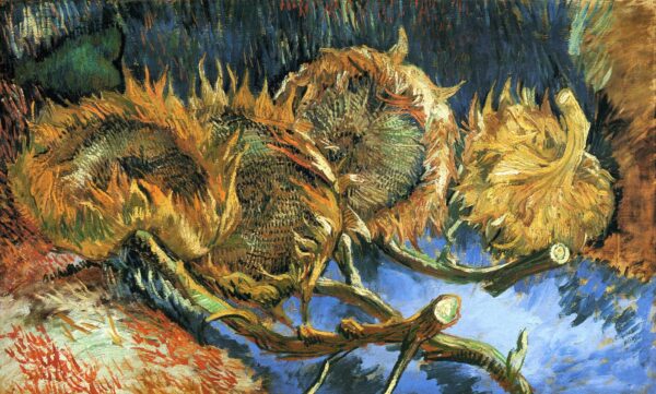 Quatro girassóis murchos – Van Gogh Girassóis de Vincent van Gogh Master Apollon