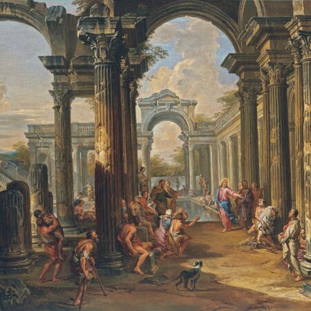 A piscina de Bethesda, por volta de 1724 – Giovanni Paolo Panini Giovanni Paolo Panini Master Apollon