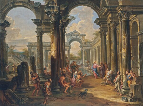 A piscina de Bethesda, por volta de 1724 – Giovanni Paolo Panini Giovanni Paolo Panini Master Apollon