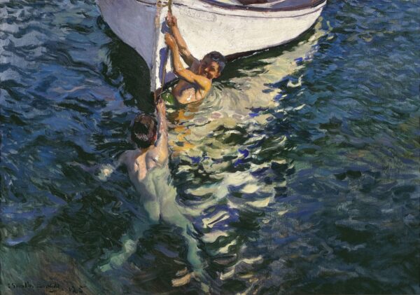 O barco branco de Javea – Sorolla Joaquín Sorolla Master Apollon