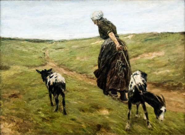 Mulher com cabras nas dunas – Max Liebermann Max Liebermann Master Apollon