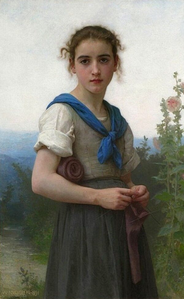 A pequena tricoteuse, 1891 – William Bouguereau William Bouguereau Master Apollon