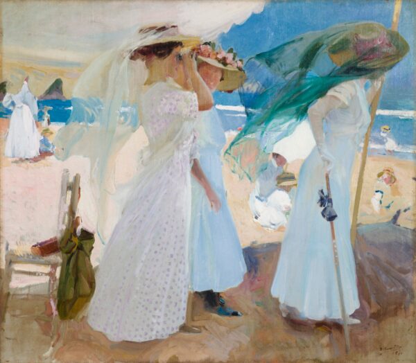 Sob o toldo, Zarauz – Sorolla Joaquín Sorolla Master Apollon