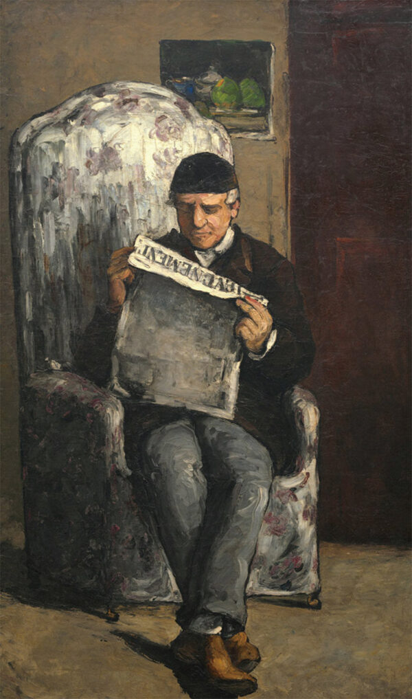 Pai do artista lendo o jornal – Paul Cézanne Paul Cézanne Master Apollon