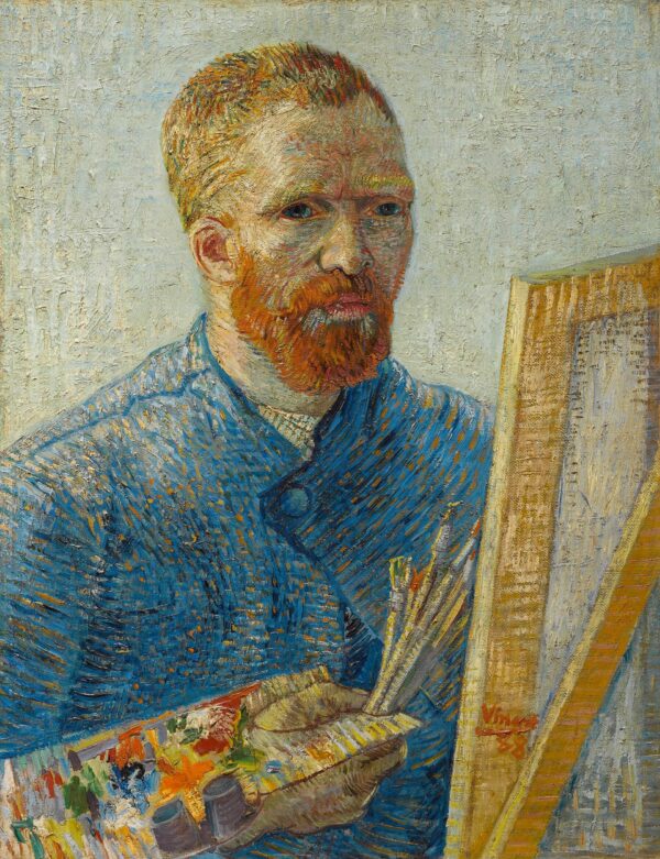 Autorretrato com cavalete – Van Gogh Autoportraits de Vincent van Gogh Master Apollon