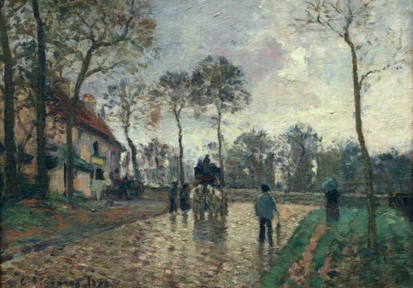 O ônibus para Louveciennes – Camille Pissarro Camille Pissarro Master Apollon